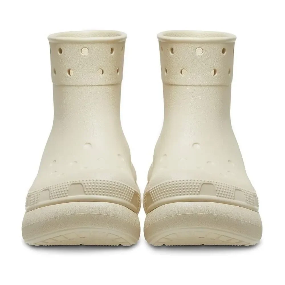 NEW Crocs Crush Rain Boot Bone Cream Adult Womens Size 6 / Mens 4 Waterproof‎